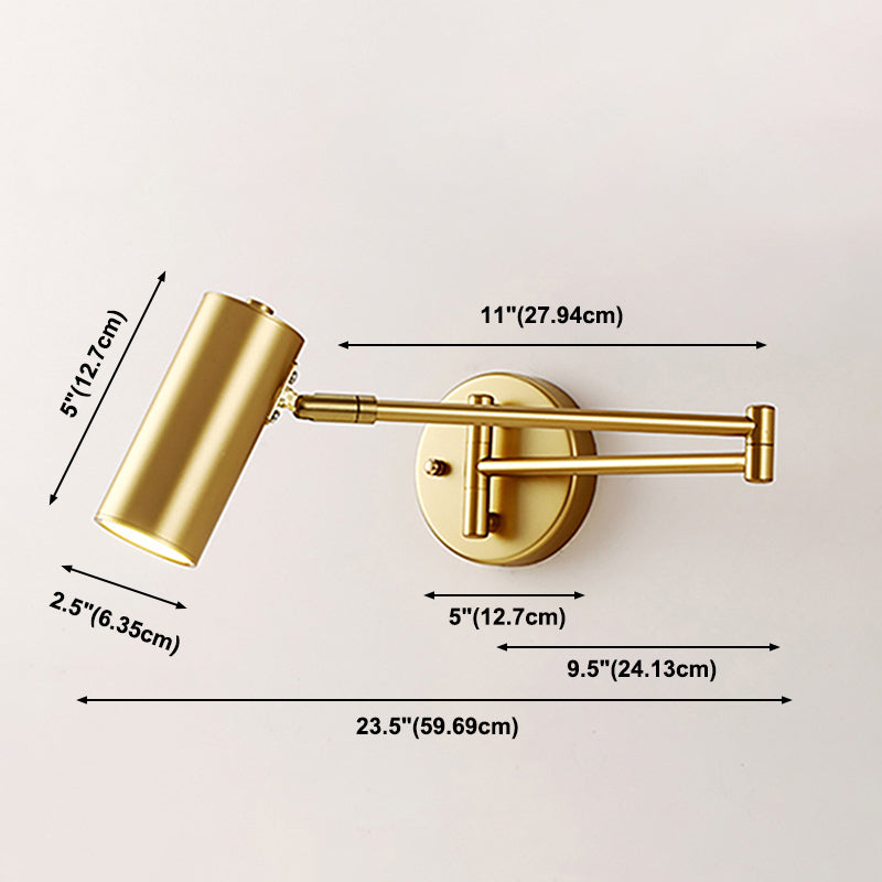 Luce di pannelli a parete armata regolabile Luce a parete in metallo moderno per camera da letto