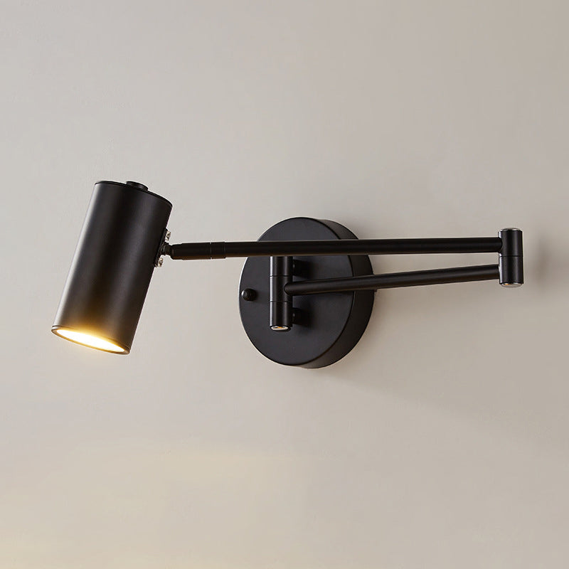 Tubo sconce metallo contemporaneo 1 lampadario a monte a parete lampada con braccio regolabile