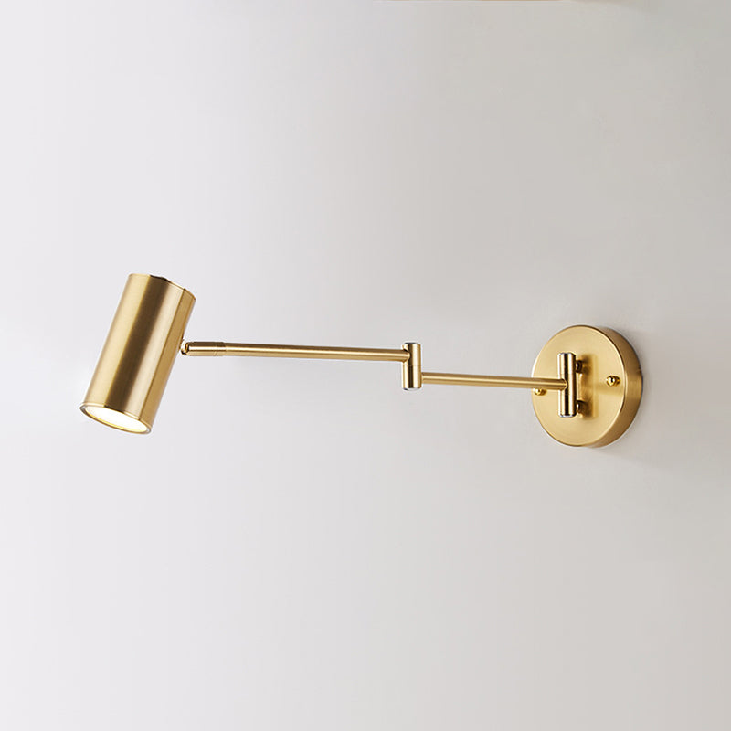 Tubo sconce metallo contemporaneo 1 lampadario a monte a parete lampada con braccio regolabile