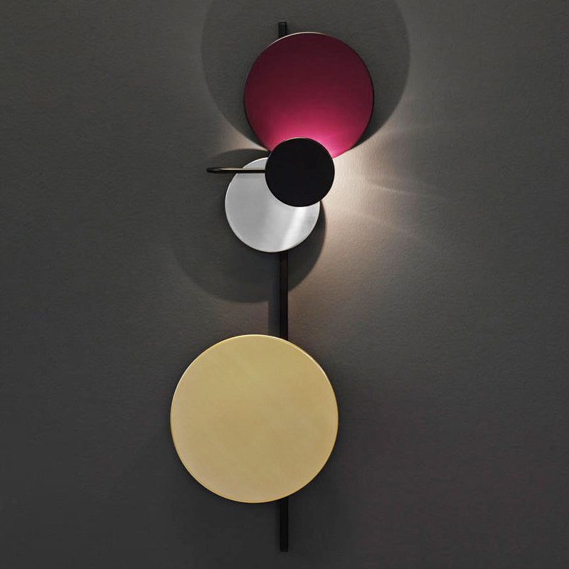 1 Light Wall Mounted Light Fixture Postmodern Metal Design Sconce Light Fixture