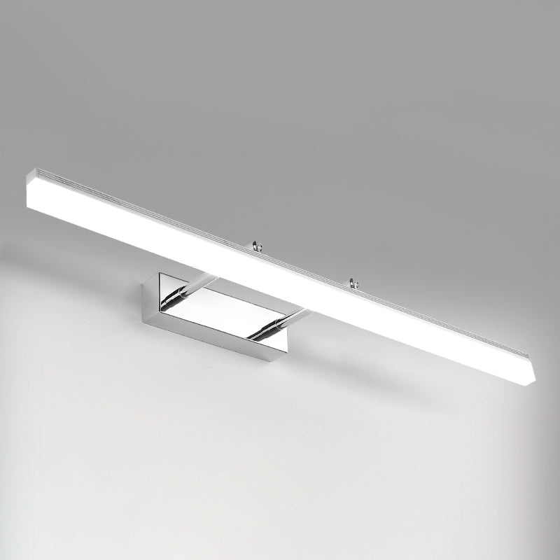 Lampada a parete a LED contemporanea per vanità a barra metallica per bagno