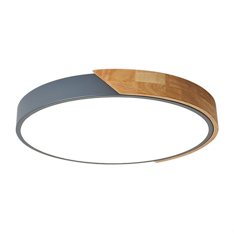 Round Shade 1-Light Flush Mount Modern Simple Style Flush Mount Ceiling Light Fixtures
