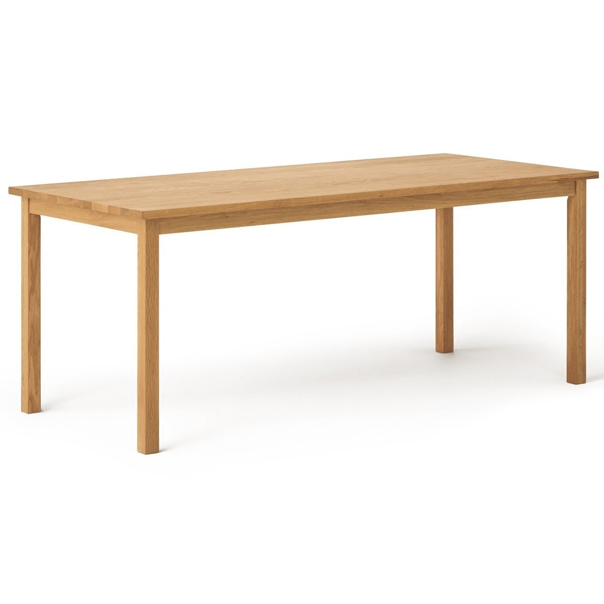 Eenvoud huis vaste houten eettafel rechthoekige tafel met ashout 4 poten basis
