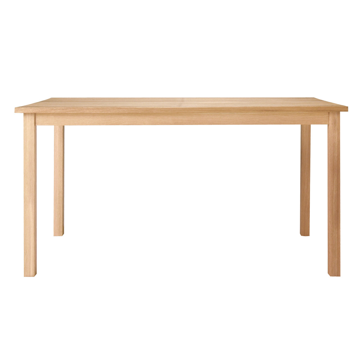 Eenvoud huis vaste houten eettafel rechthoekige tafel met ashout 4 poten basis
