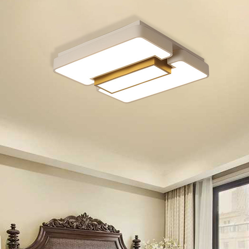 Woonkamer Wit Flush Mount Licht Acryl Modern Warm/Witte Verlichting LED Plafond Lamp