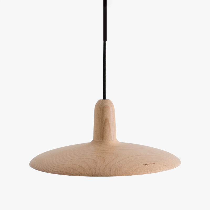 Simplicidad contemporánea Luz de techo de granja con sombra de madera