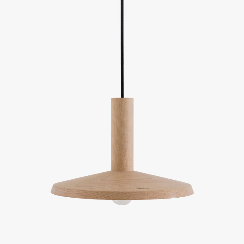 Simplicidad contemporánea Luz de techo de granja con sombra de madera