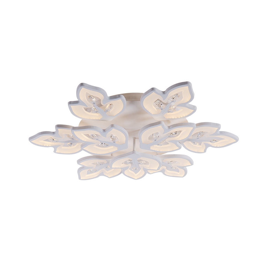 Kantoorrestaurant plafondlamp acryl modern stijlvolle warm/witte verlichting led semi -flush mount licht in wit