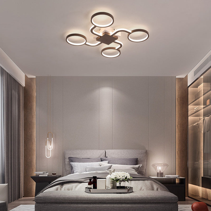 Sputnik Flush Plafond Light With Ring Obe