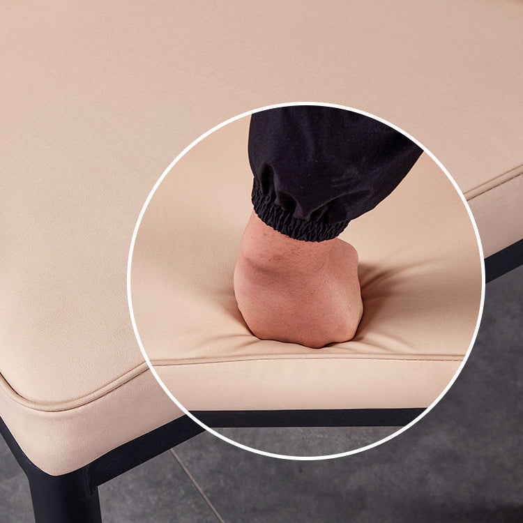 Chaise en métal de Style Glam européen, ensemble de fauteuils à dossier solide pour cuisine et salle à manger