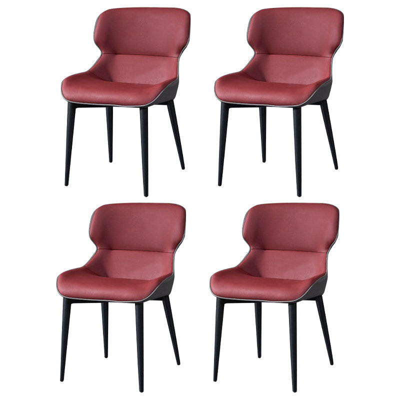 Ensemble de chaises en métal de Style Glam européen, chaises de cuisine et de salle à manger latérales à oreilles
