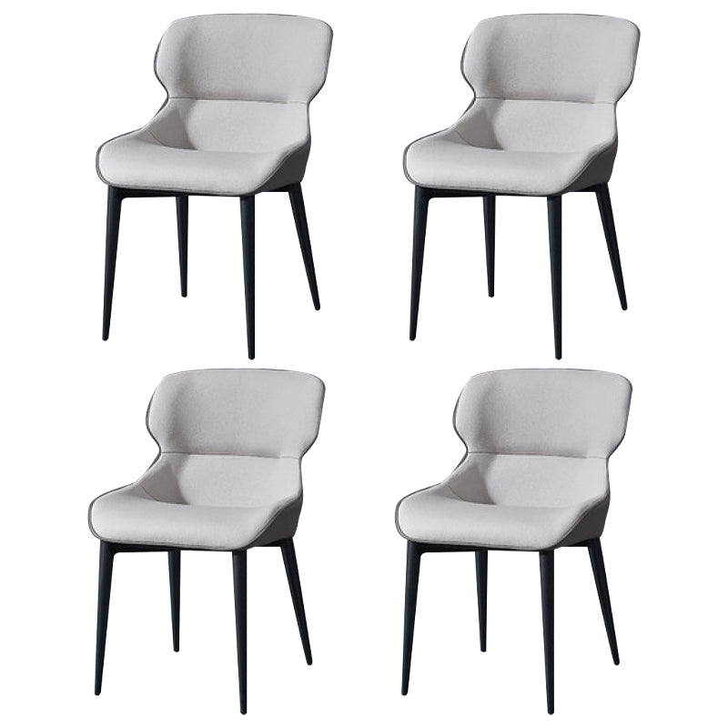 Ensemble de chaises en métal de Style Glam européen, chaises de cuisine et de salle à manger latérales à oreilles