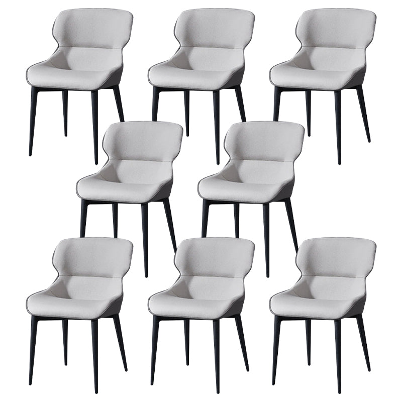 European Glam Style Metal Chair Set Wingback Side Dining Room Kitchen Chairs