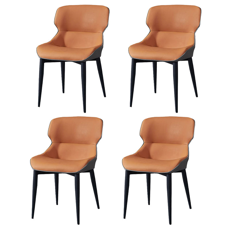 Ensemble de chaises en métal de Style Glam européen, chaises de cuisine et de salle à manger latérales à oreilles