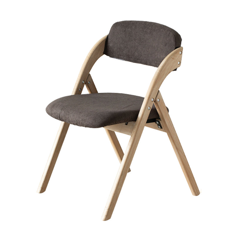 Home Scandinavian Side Chair Upholstered Open Back Wood Folding Dining Room Chair