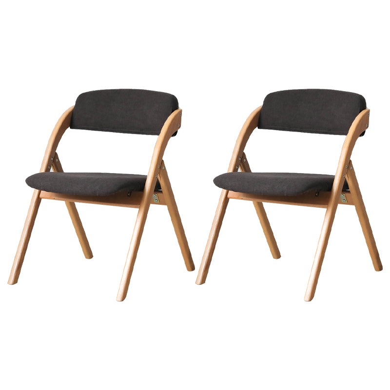 Home Scandinavian Side Chair Upholstered Open Back Wood Folding Dining Room Chair
