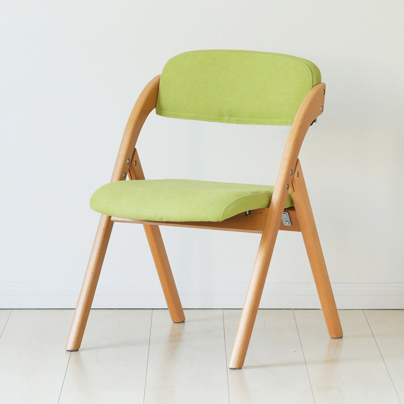 Home Scandinavian Side Chair Upholstered Open Back Wood Folding Dining Room Chair