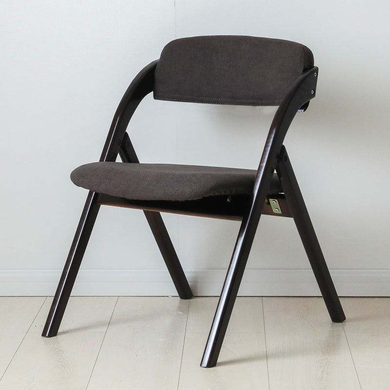 Home Scandinavian Side Chair Upholstered Open Back Wood Folding Dining Room Chair