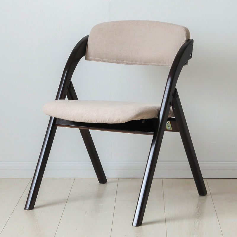 Home Scandinavian Side Chair Upholstered Open Back Wood Folding Dining Room Chair
