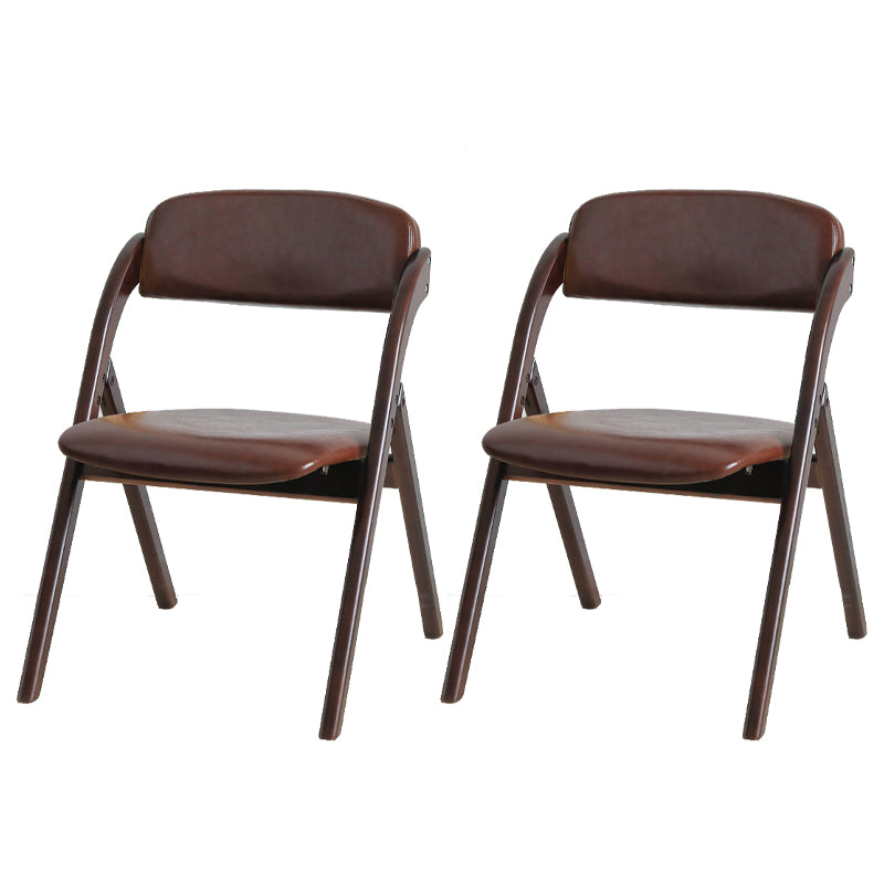 Home Scandinavian Side Chair Upholstered Open Back Wood Folding Dining Room Chair