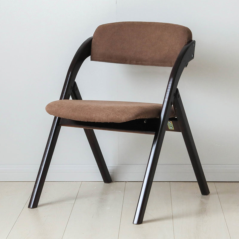 Home Scandinavian Side Chair Upholstered Open Back Wood Folding Dining Room Chair