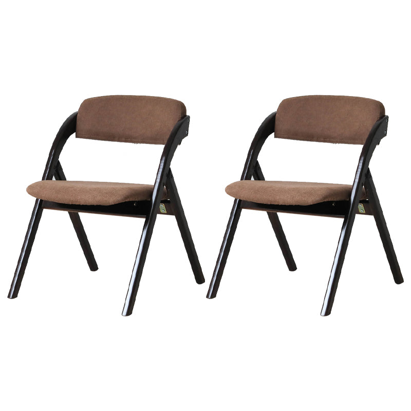 Home Scandinavian Side Chair Upholstered Open Back Wood Folding Dining Room Chair