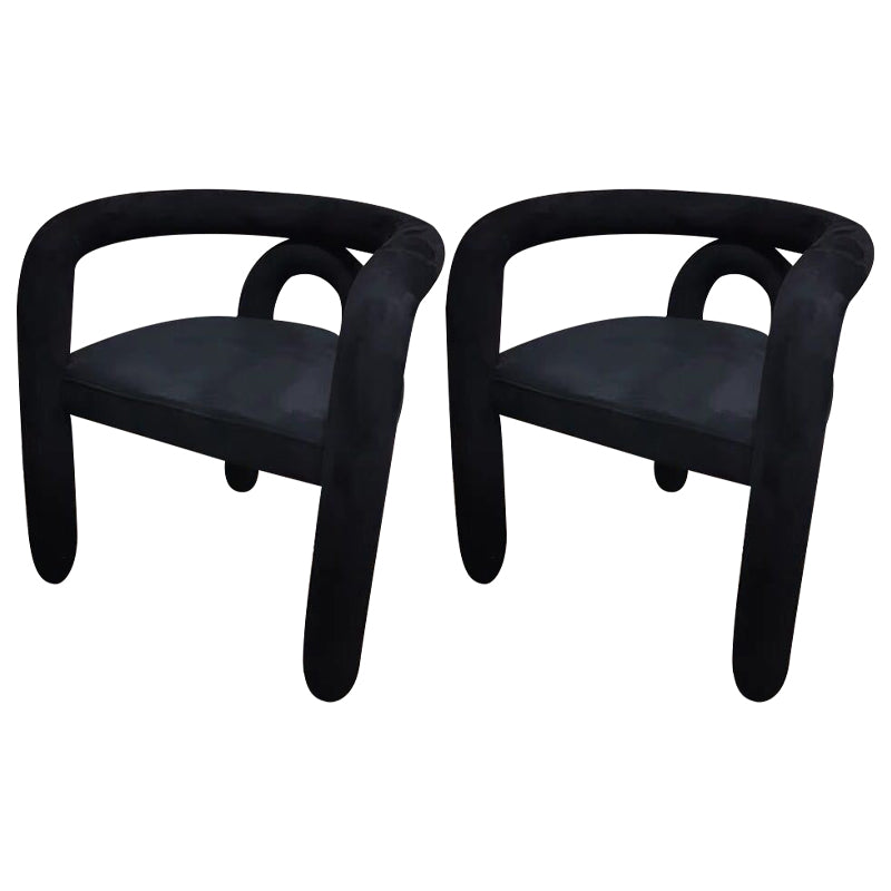 Glam Style Design Cashmere Chair Fork Bone Back Arm Kitchen Dining Chairs