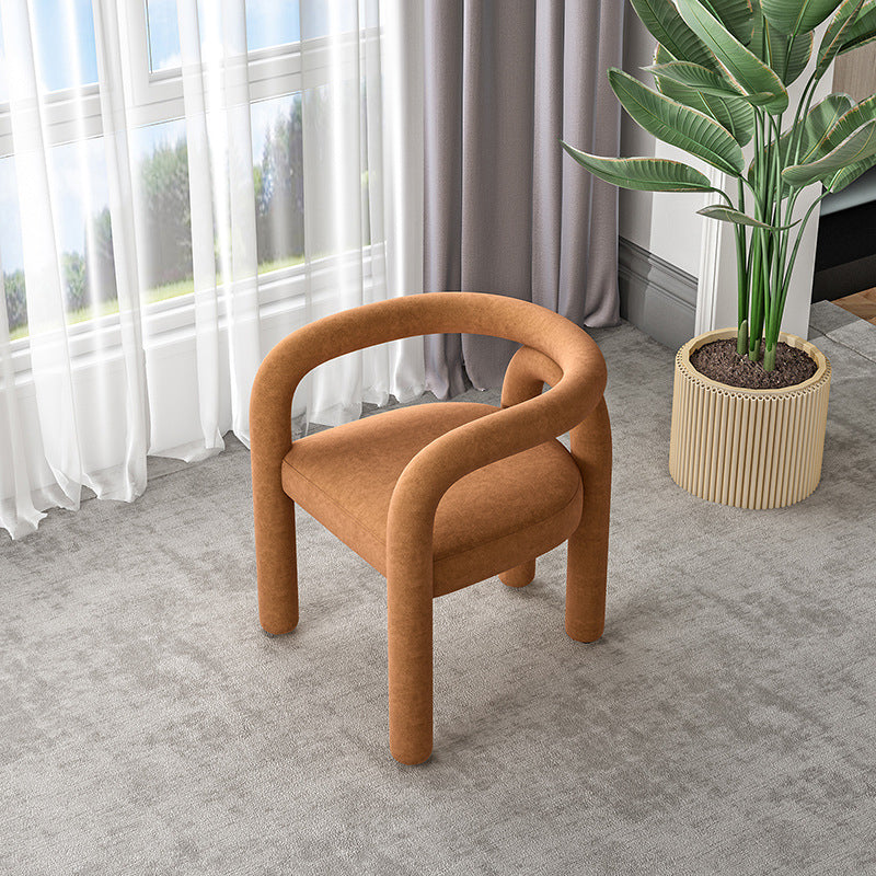 Glam Style Design Cashmere Chair Fork Bone Back Arm Kitchen Dining Chairs