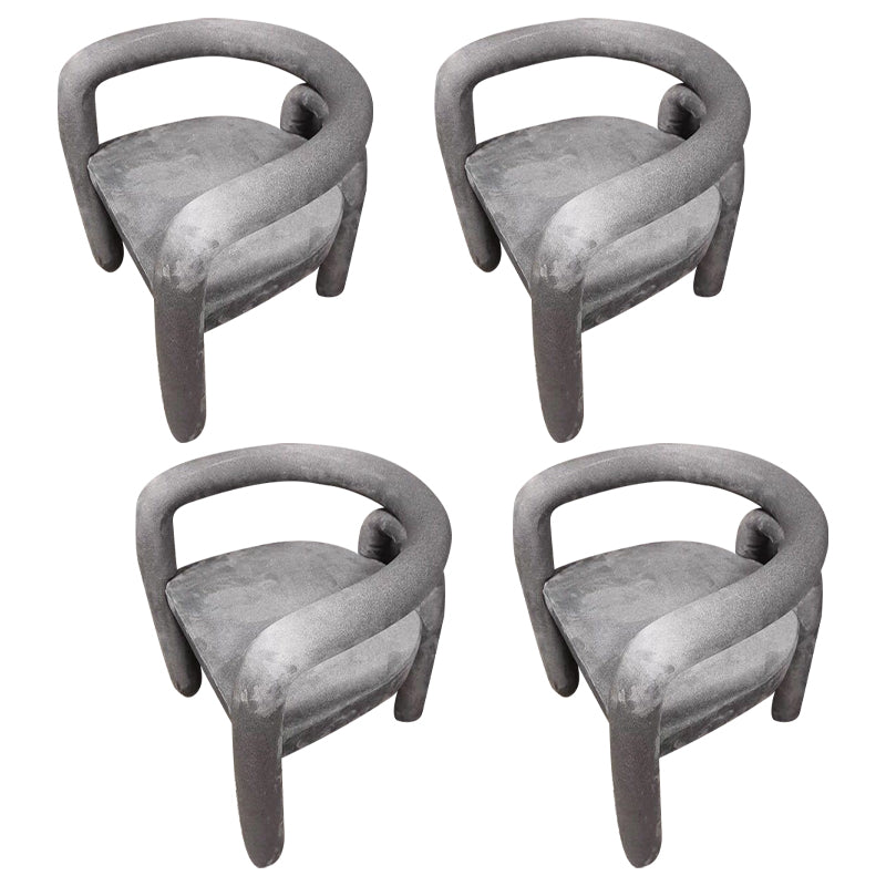 Glam Style Design Cashmere Chair Fork Bone Back Arm Kitchen Dining Chairs