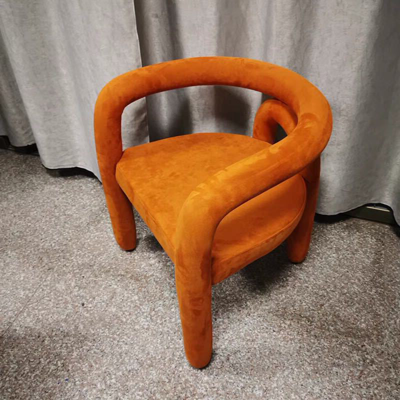 Glam Style Design Cashmere Chair Fork Bone Back Arm Kitchen Dining Chairs