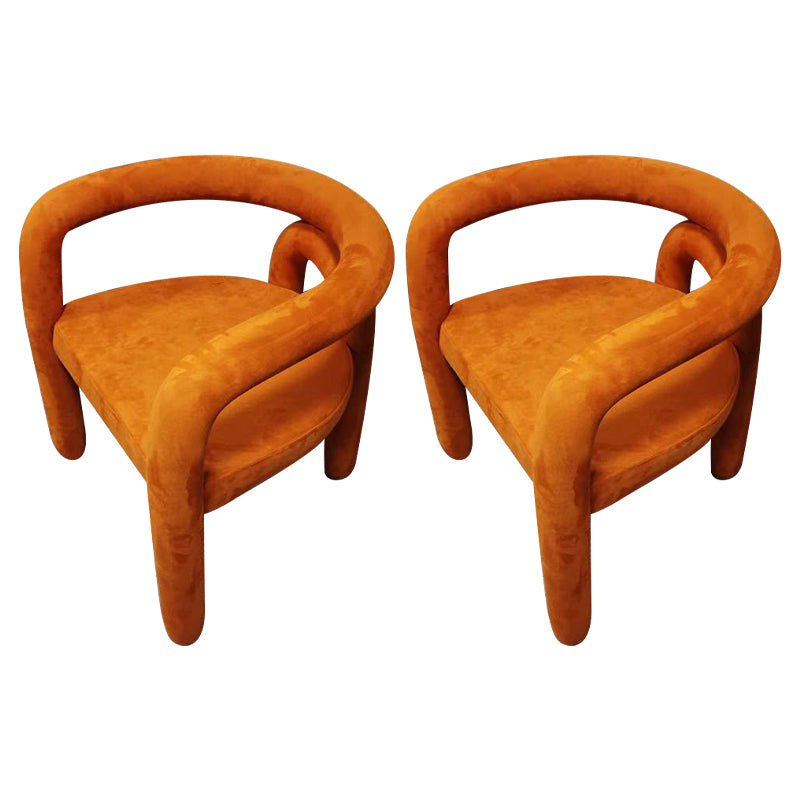 Glam Style Design Cashmere Chair Fork Bone Back Arm Kitchen Dining Chairs
