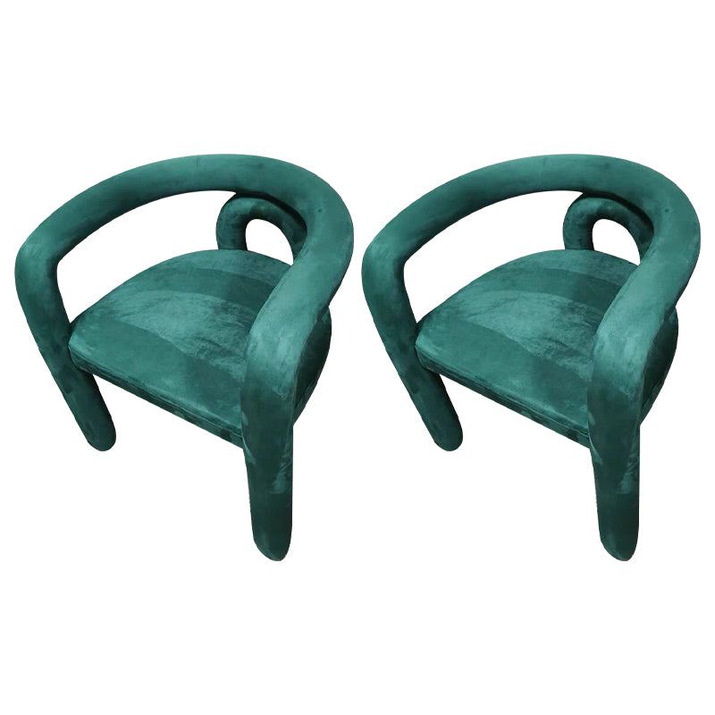 Glam Style Design Cashmere Chair Fork Bone Back Arm Kitchen Dining Chairs