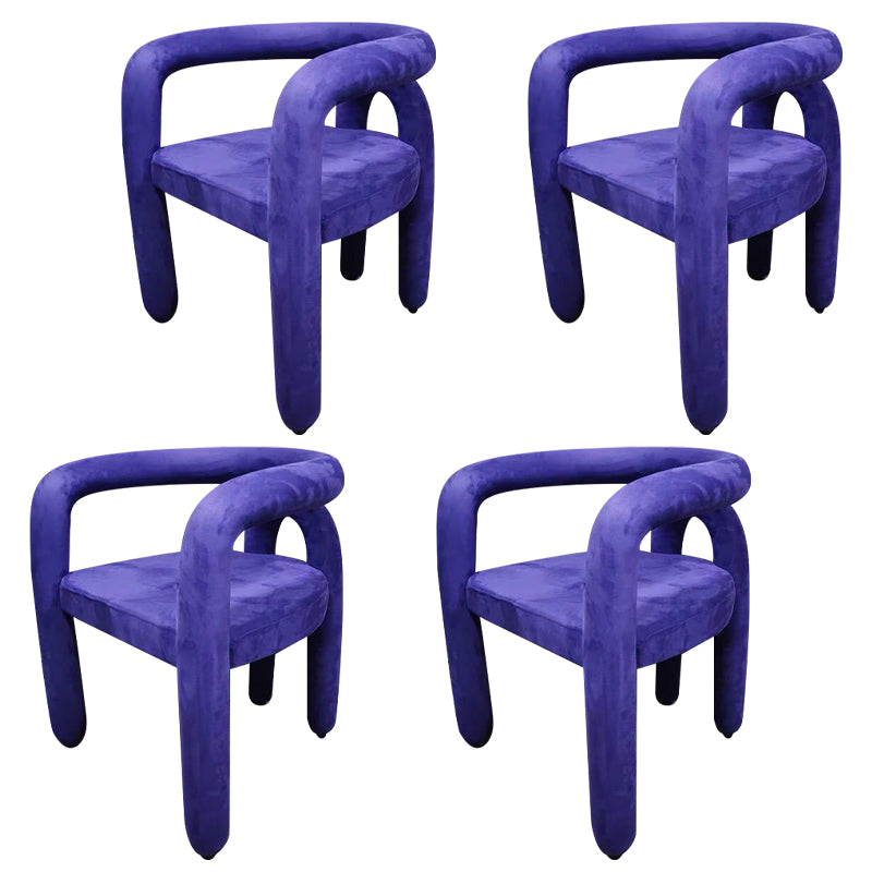 Glam Style Design Cashmere Chair Fork Bone Back Arm Kitchen Dining Chairs