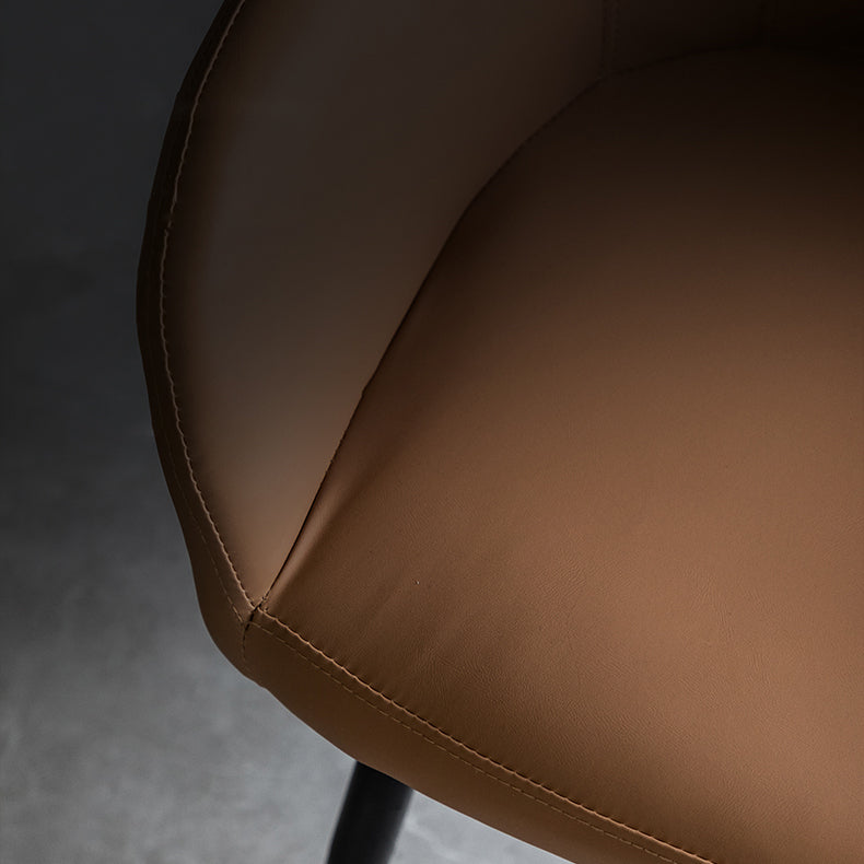 Contemporary Metal Dining Room Chairs Upholstered Armchair for Restaurant Use