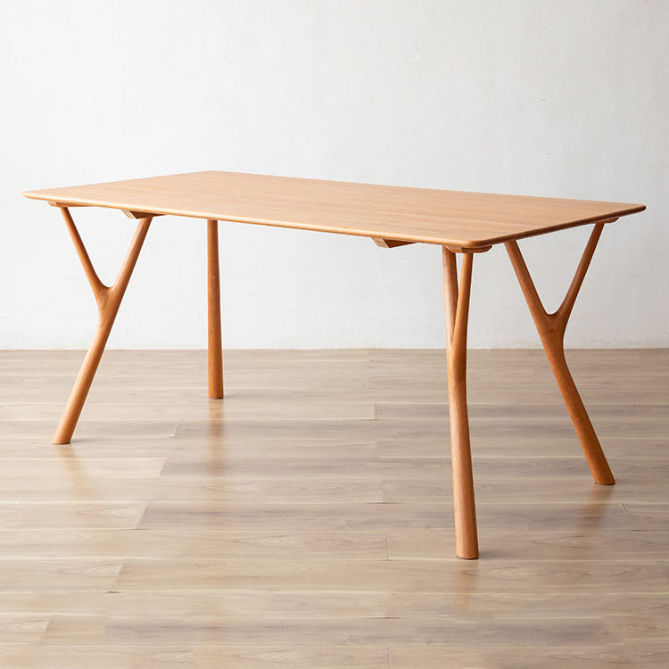 Moderner Stil Rechteck 4 Fuß Hausmöbel Massivholz Esszimmer Sammlung