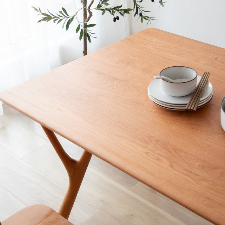Moderner Stil Rechteck 4 Fuß Hausmöbel Massivholz Esszimmer Sammlung