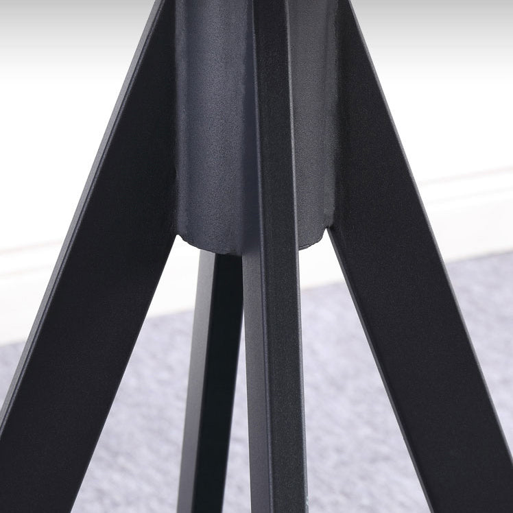 Round Sintered Stone Two-Color Dining Table Simplicity 4 Legs Table for Dining Room