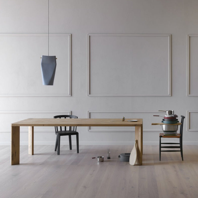 Tavolo da pranzo in legno massiccio in pino in stile moderno 4 gambe tavolo rettangolo di base per casa