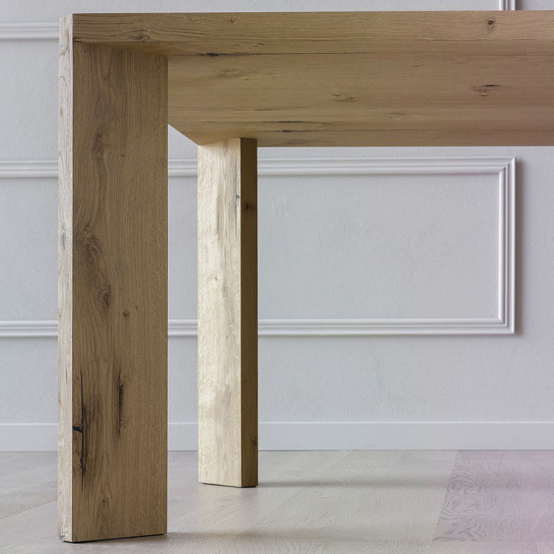 Tavolo da pranzo in legno massiccio in pino in stile moderno 4 gambe tavolo rettangolo di base per casa