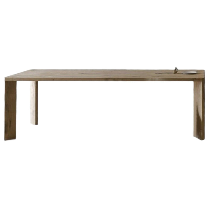 Tavolo da pranzo in legno massiccio in pino in stile moderno 4 gambe tavolo rettangolo di base per casa