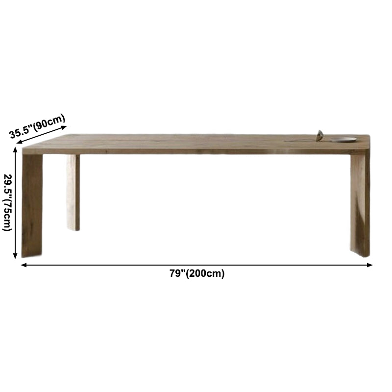 Tavolo da pranzo in legno massiccio in pino in stile moderno 4 gambe tavolo rettangolo di base per casa