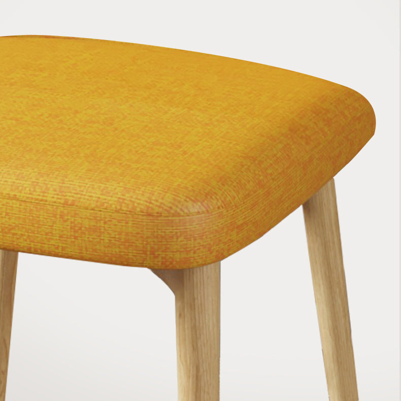 Chaise Parsons de maison scandinave, chaise de salle à manger rembourrée en métal à dossier solide