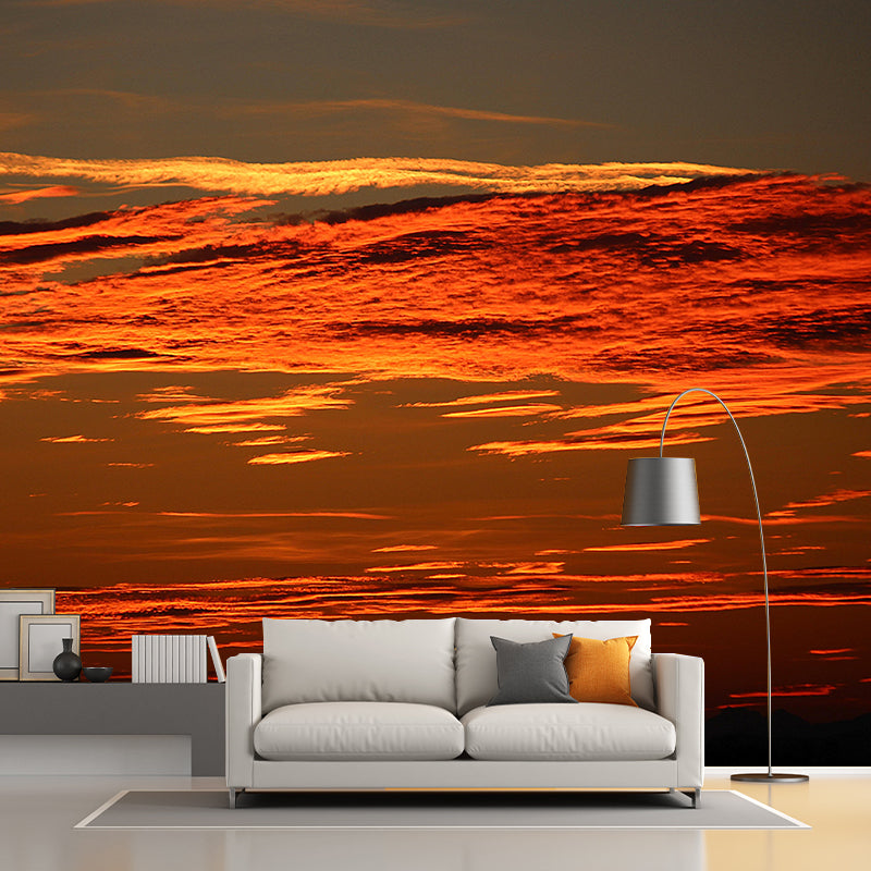 Customized Sky Landscapes Mural Wallpaper Horizontal Photography for Home
