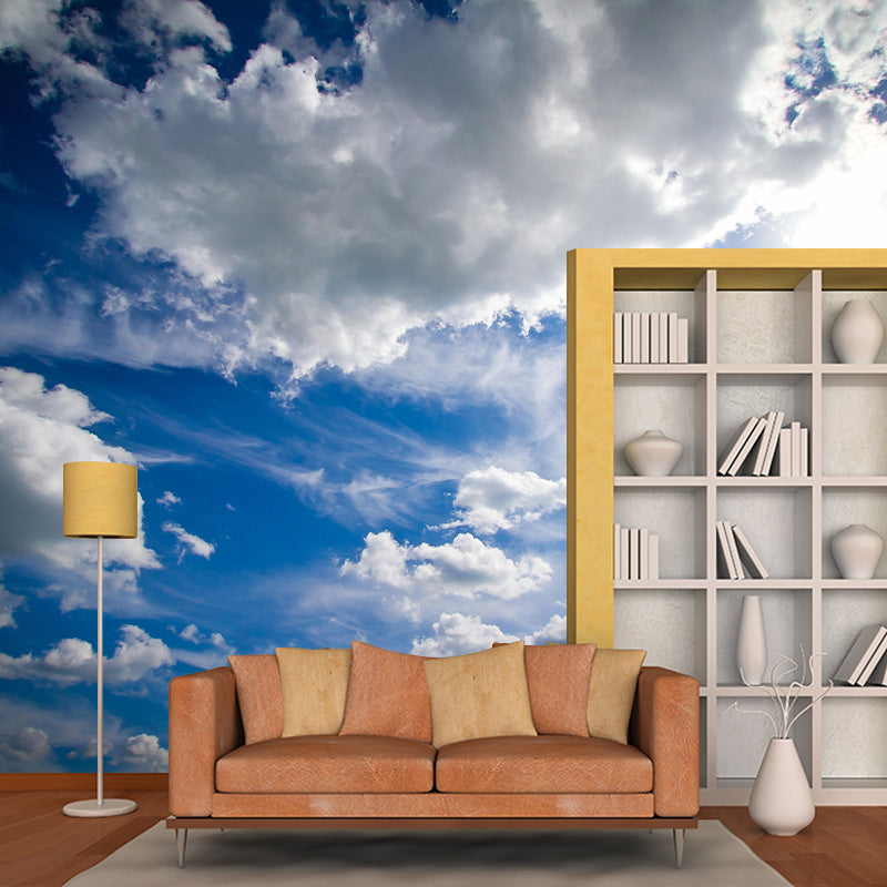 Modern Sky Landscapes Mural Environment Friendly Wall Art in Bright Color