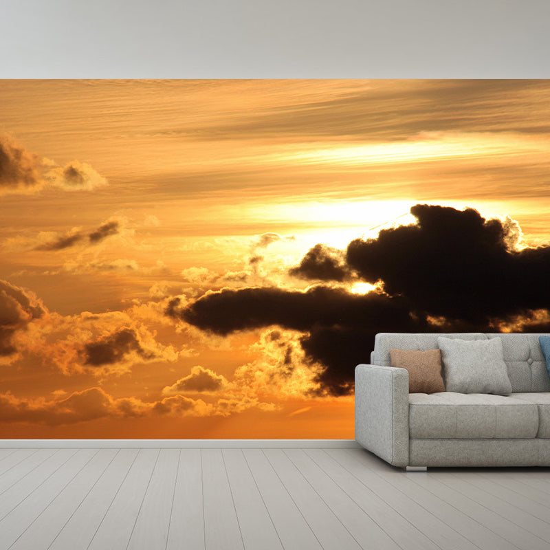 Modern Sky Landscapes Mural Environment Friendly Wall Art in Bright Color