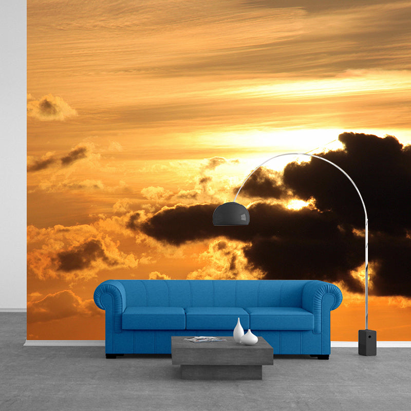 Modern Sky Landscapes Mural Environment Friendly Wall Art in Bright Color