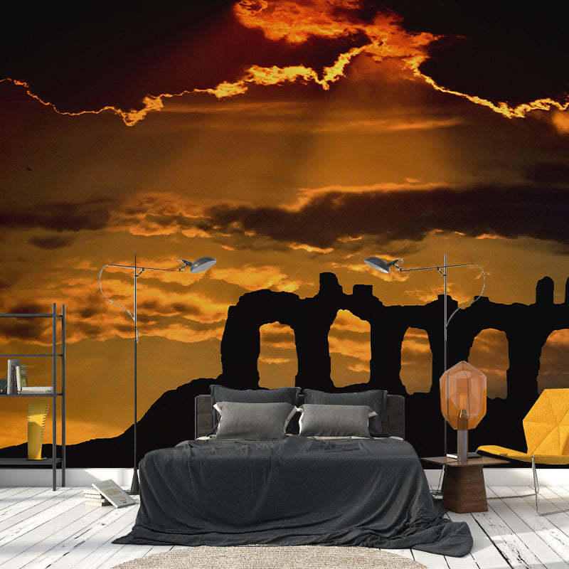 Horizontal Photography Sky Mural Stain Resistant Wall Art for Dining Room