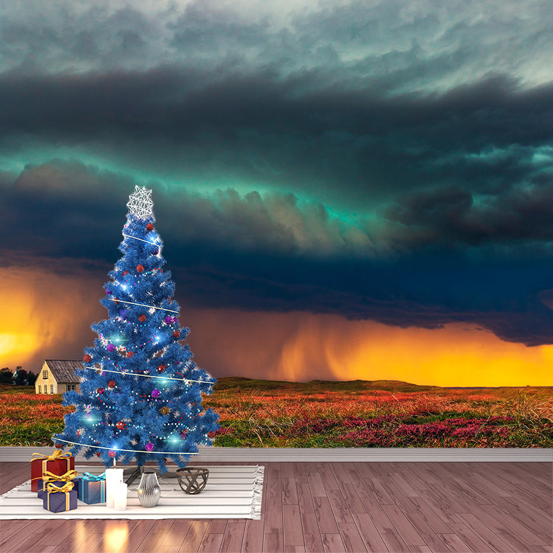 Customized Sky Landscapes Mural Wallpaper Horizontal Photography Home Decor for Home