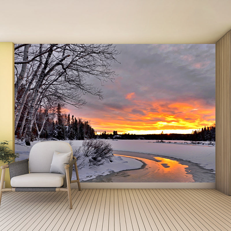 Customized Sky Landscapes Mural Wallpaper Horizontal Photography Wall Decor