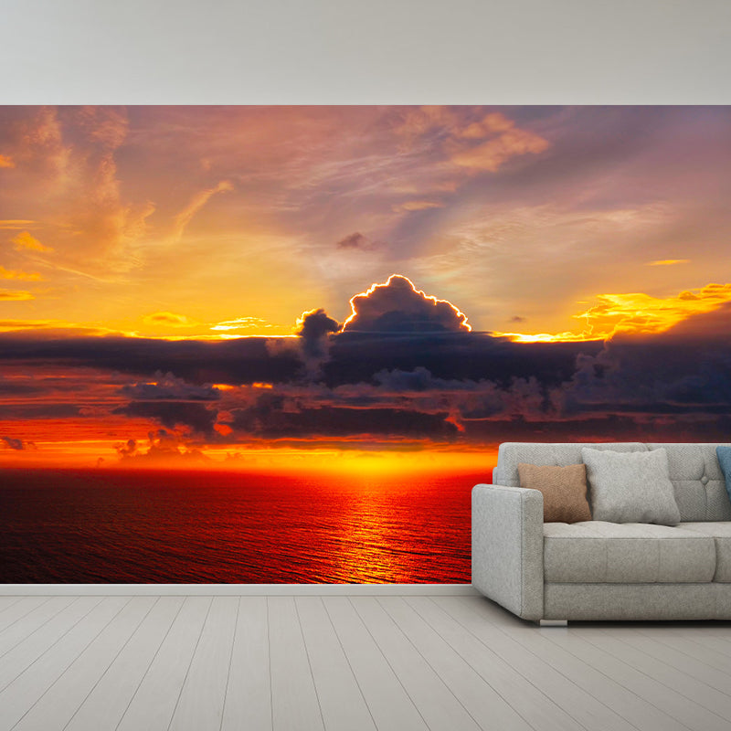 Horizontal Photography Sky Mural Stain Resistant Wall Art for Living Room